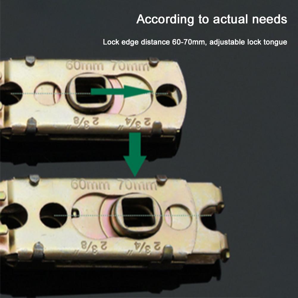 1-5PCS Locking Door Handle Stainless Steel Entrance Door Handles Interior Lever Lock Door Knob Replacement for Home Office