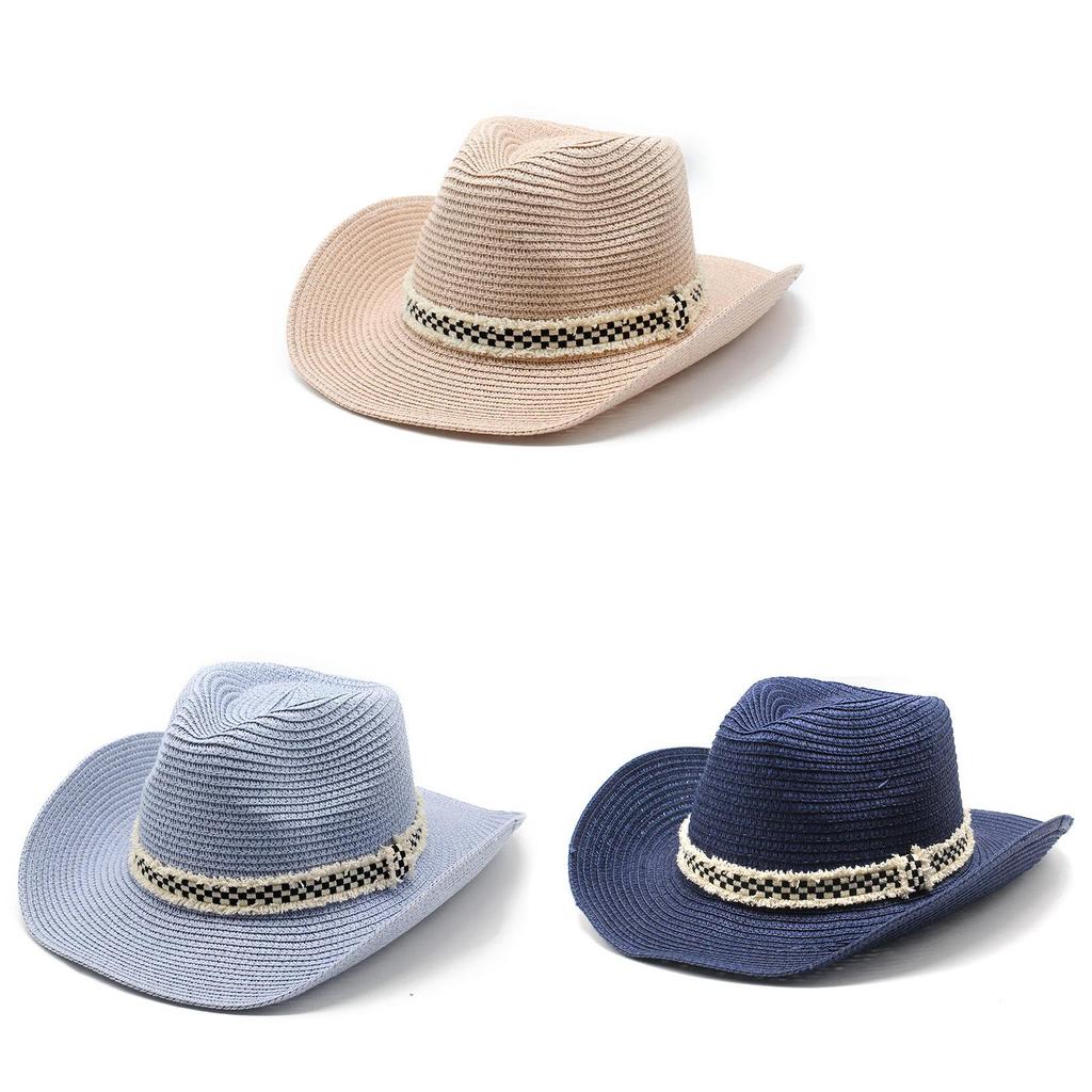 Summer Straw Hat For Men And Women With Wide Brim Sunshade For Outdoor Travel
