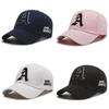 Embroidery A Letter Baseball Cap Breathable Outdoors Sun Protection Hat Gift