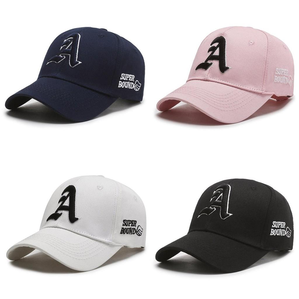 Embroidery A Letter Baseball Cap Breathable Outdoors Sun Protection Hat Gift
