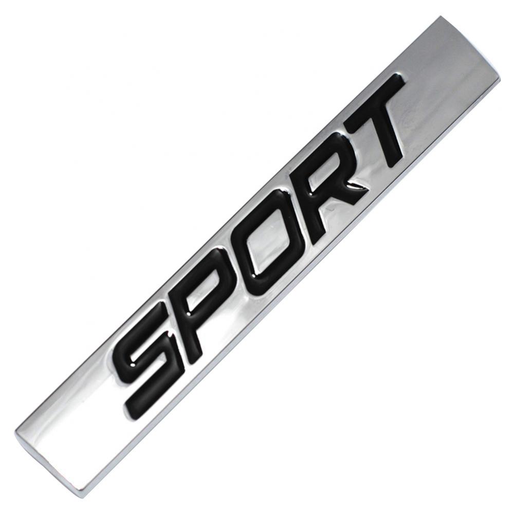 

Decoration Sticker SPORT Letter Metal Car Vehicle Rear Trunk Body Emblem Badge Sticker чорний