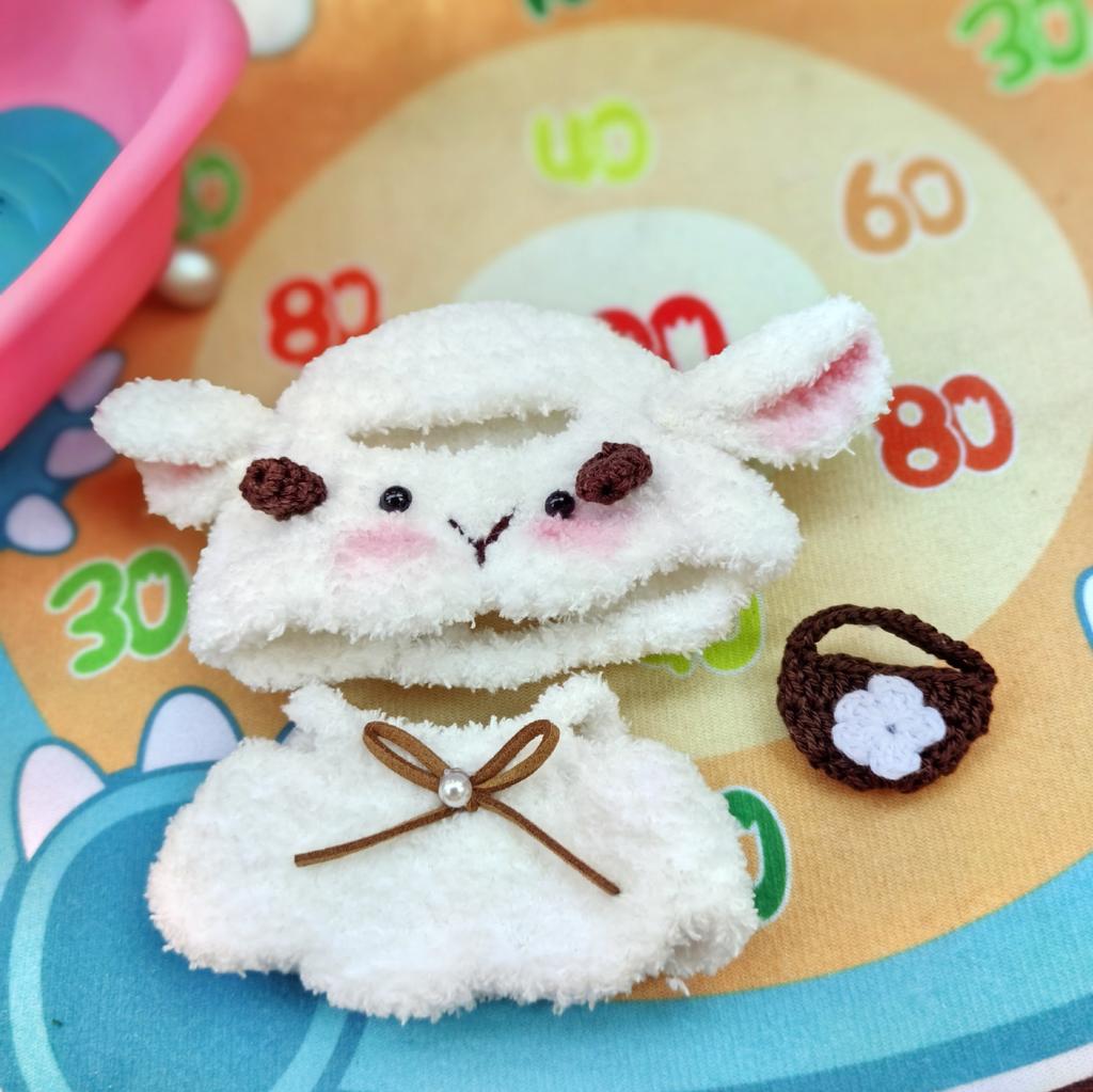 {Babykleidung Nur} 17CM Kleidung Rein Handgefertigt Lammkleidung Ersatzglocke Pullover Weihnachten Schneemann