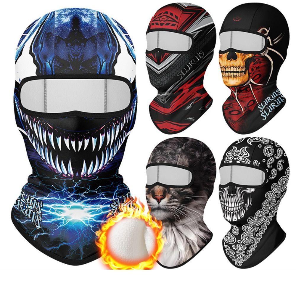 Multi-function Fleece Balaclava Plush MTB Face Mask Winter Bicycle Full Face Cover  for Men Women