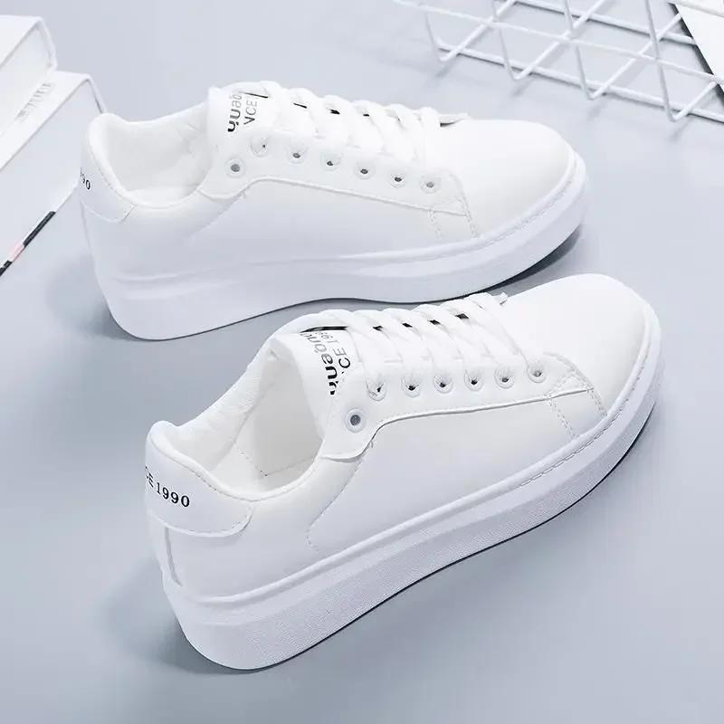 Shoes for Women Daily Lace Up Casual Shoes Comfortable Soft Bottom Sneakers Women Female Platform Shoes Zapatos De Mujer 2024