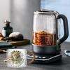 Glass Cup Kettle Craft Glassware Flower Design Drink Drinkware for Household Accessories