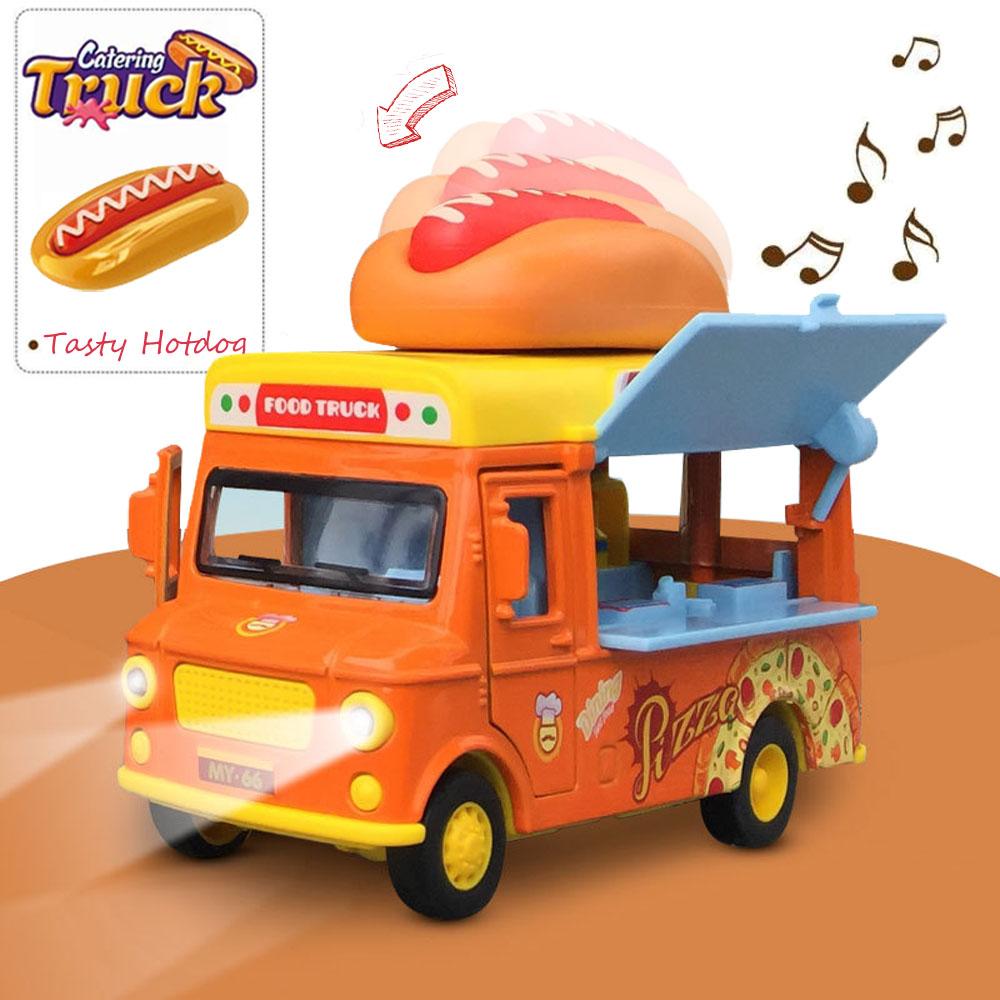 

Игрушечный автомобиль в масштабе 1/36, Мини-автомобиль, Машинка с инерционным механизмом, Подпружиненный автомобиль, Игрушка для профилактических игр, Грузовик с едой, Дети, Свет, Музыка, Подарок на день рождения, Подарок 1/36-Size:11.5*10*4.7cm оранжевый