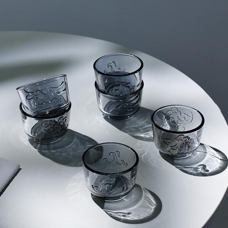 

Wu Zuo Like Fish in Water Liuli Glass Tea Set, 6 Pieces