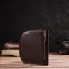 Semicircular Women's Wallet Made of Genuine Leather Flotar CANPELLINI 21835 Brown