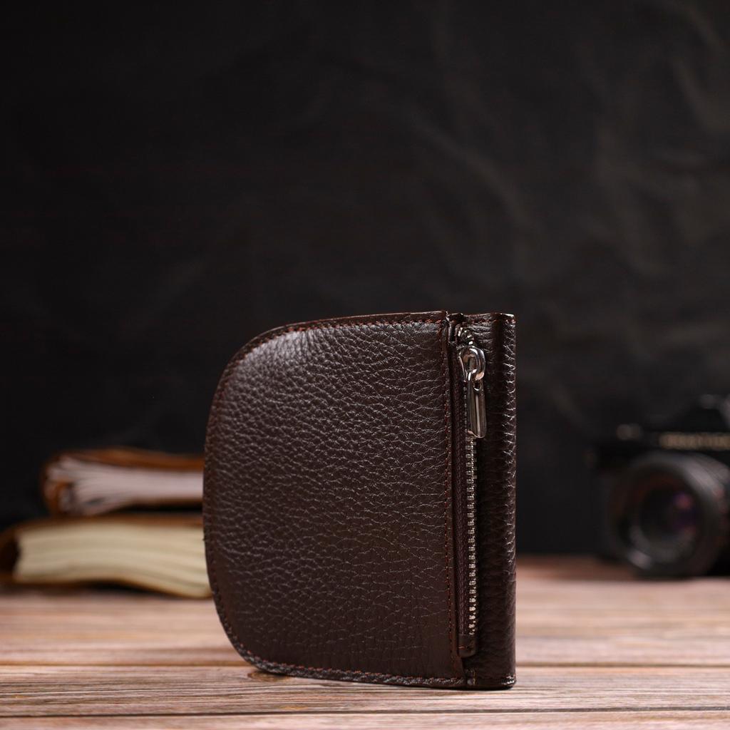 Semicircular Women's Wallet Made of Genuine Leather Flotar CANPELLINI 21835 Brown
