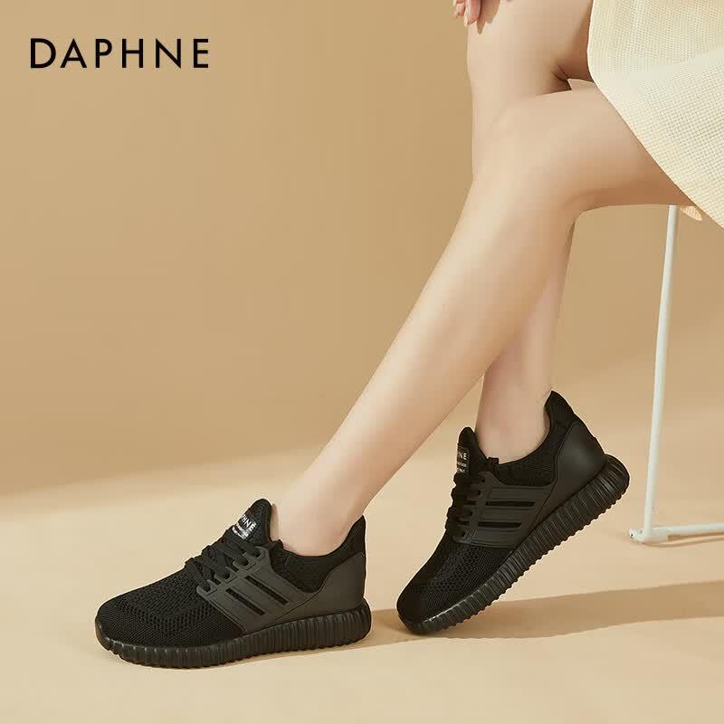 Daphne Women s Breathable Mesh Lace-Up Walking Shoes 39 чёрный