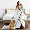 Acenixs Gaming Knitted Blanket Cartoon  Flannel Throw Blanket Home Couch Decoration Soft Warm Bedspreads,