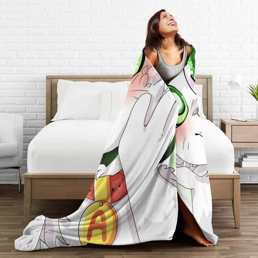 Acenixs Gaming Knitted Blanket Cartoon  Flannel Throw Blanket Home Couch Decoration Soft Warm Bedspreads,
