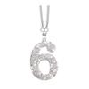 Bling Car Rear View Mirror Accessories Rhinestone Numbers Hanging Ornament 0-10 Automotive Interior Pendant for Women