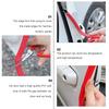 ABOOFAN Car Door Mall, Red, 15.7 inches (400 cm), U-Shaped, Built-In Steel Billet, Edge