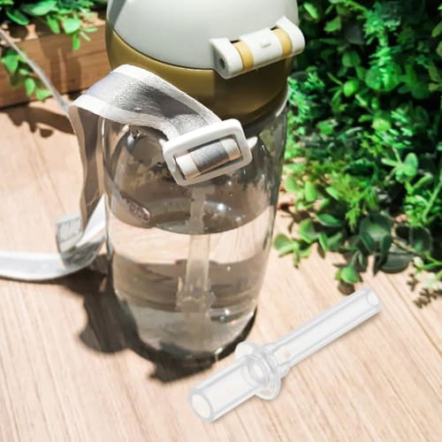 Alasum Silicone Straw Tips, 10-Piece Replacement Straw for Water Bottles, Removable and Reusable Silicone, Cuts To Short Lengths and Fits Any Large Ju