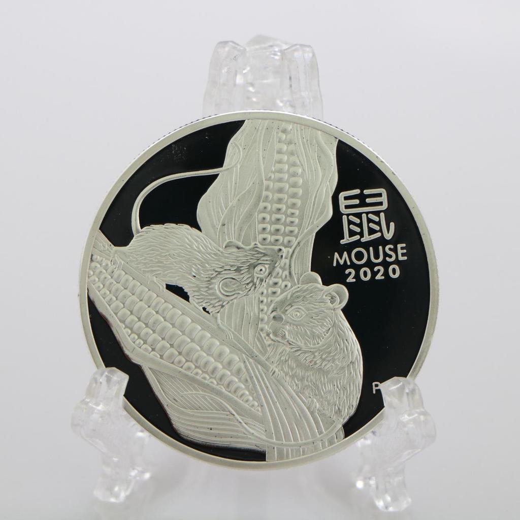 Year of the Rat Commemorative Coin, Silver Plated, Australian Commemorative Coin, Commemorative Medal, 1-ounce Coin, Badge