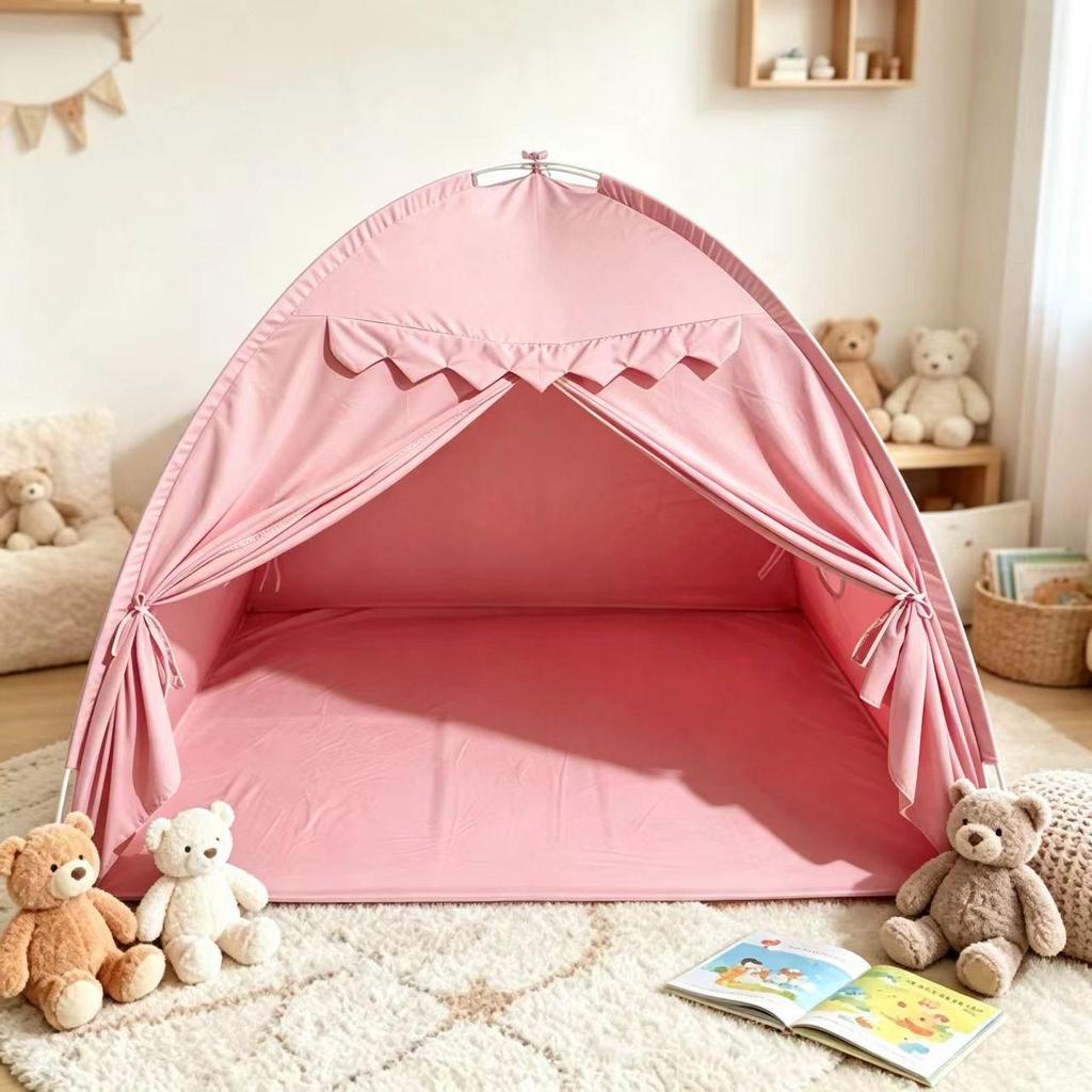 Children's Indoor Princess Castle Tent - Portable, Breathable Playhouse for Babies.