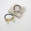 Women's High Elasticity Bow Hair Tie - Fashionable Rubber Band Ponytail Holder