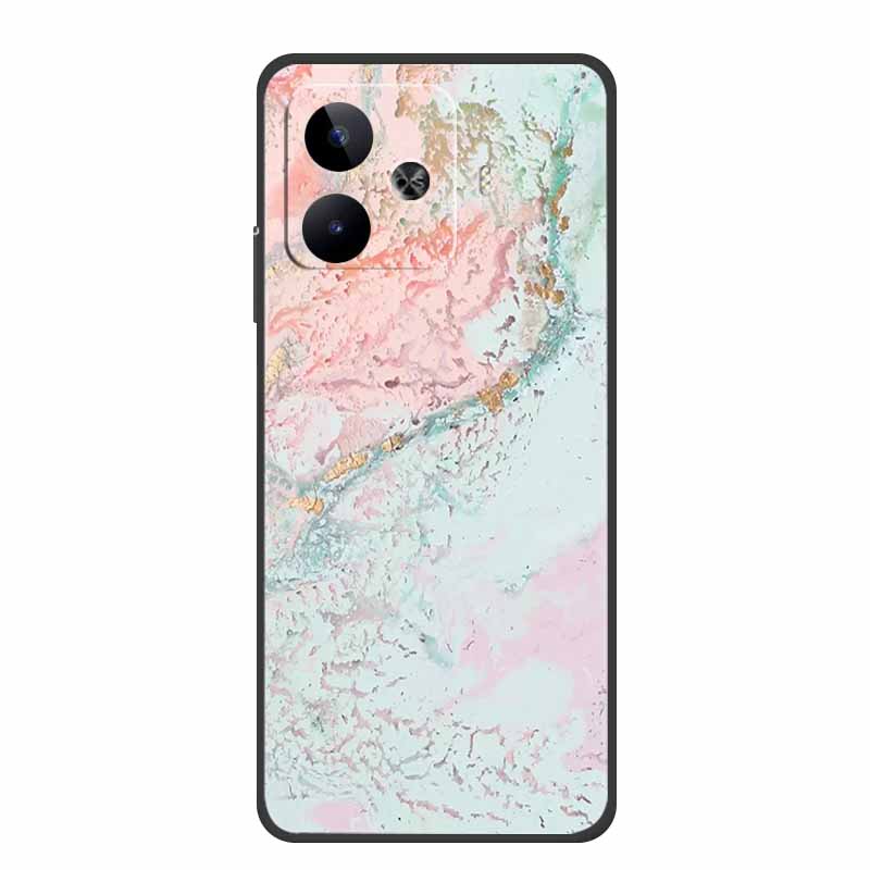 Case For Vivo iQOO Z9 Turbo Marble TPU Soft Silicone Back Cover For iQOOZ9 Turbo V2352A Phone Cases Shockproof Mica Painted Capa