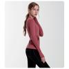Women Long Sleeves Sports Running Shirt Breathable Gym Workout Top Women Yoga Jackets With Zipper