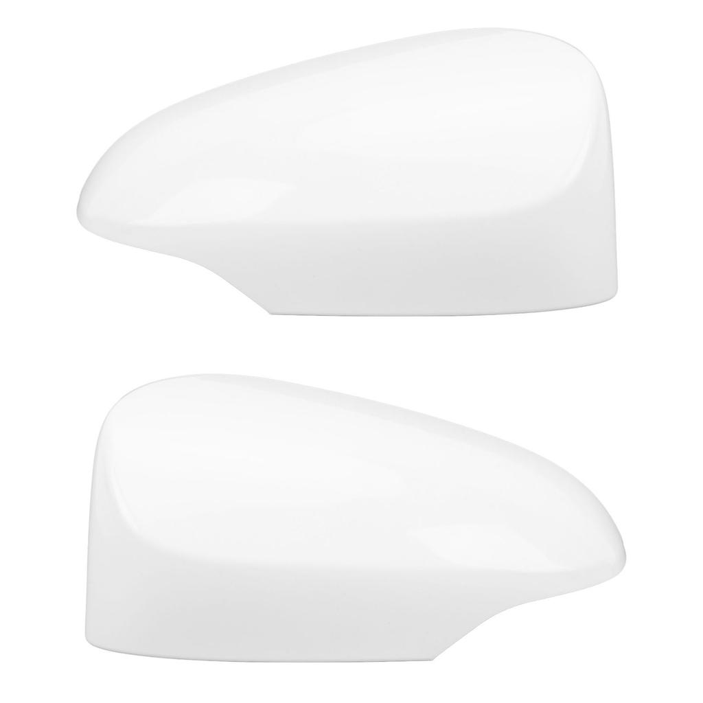 Door Side Rear View Mirror Cover White Shockproof Scratch Resistant Stylish Wing Mirror Cap for Vehi