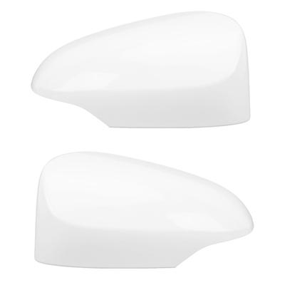 Door Side Rear View Mirror Cover White Shockproof Scratch Resistant Stylish Wing Mirror Cap for Vehi