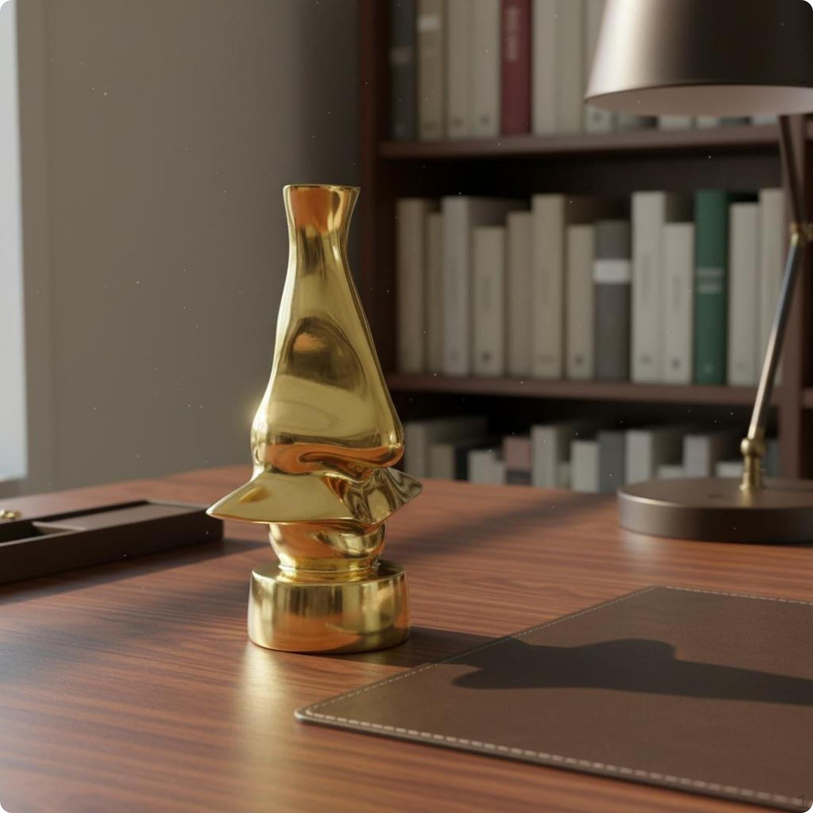Brass Glasses Stand Artistic Design Spectacle