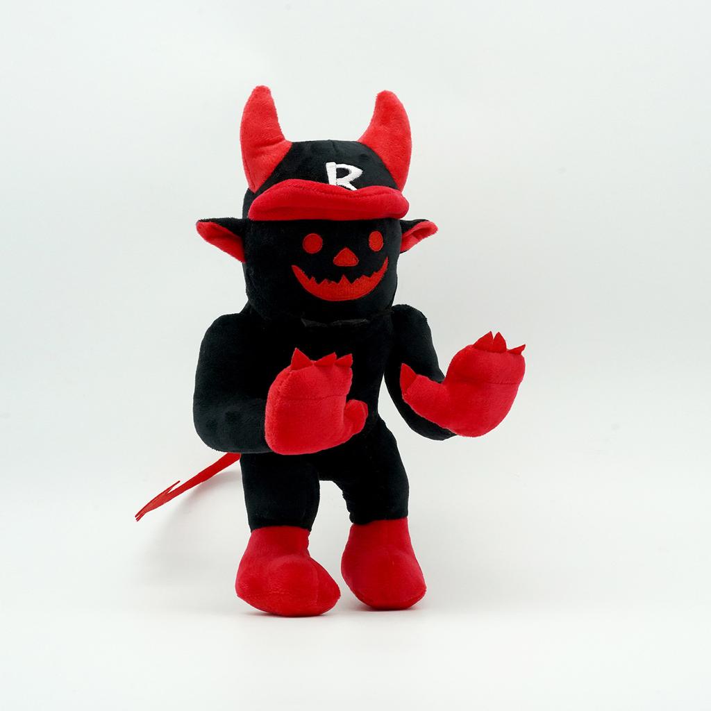 Roblox Verlassener Gast 666 Plüschtier Schwarzes Rotes Gehörntes Weiches Stofftier Spielcharakter Puppe Sammlerstück Geschenk Für Kinder Roblox Fans