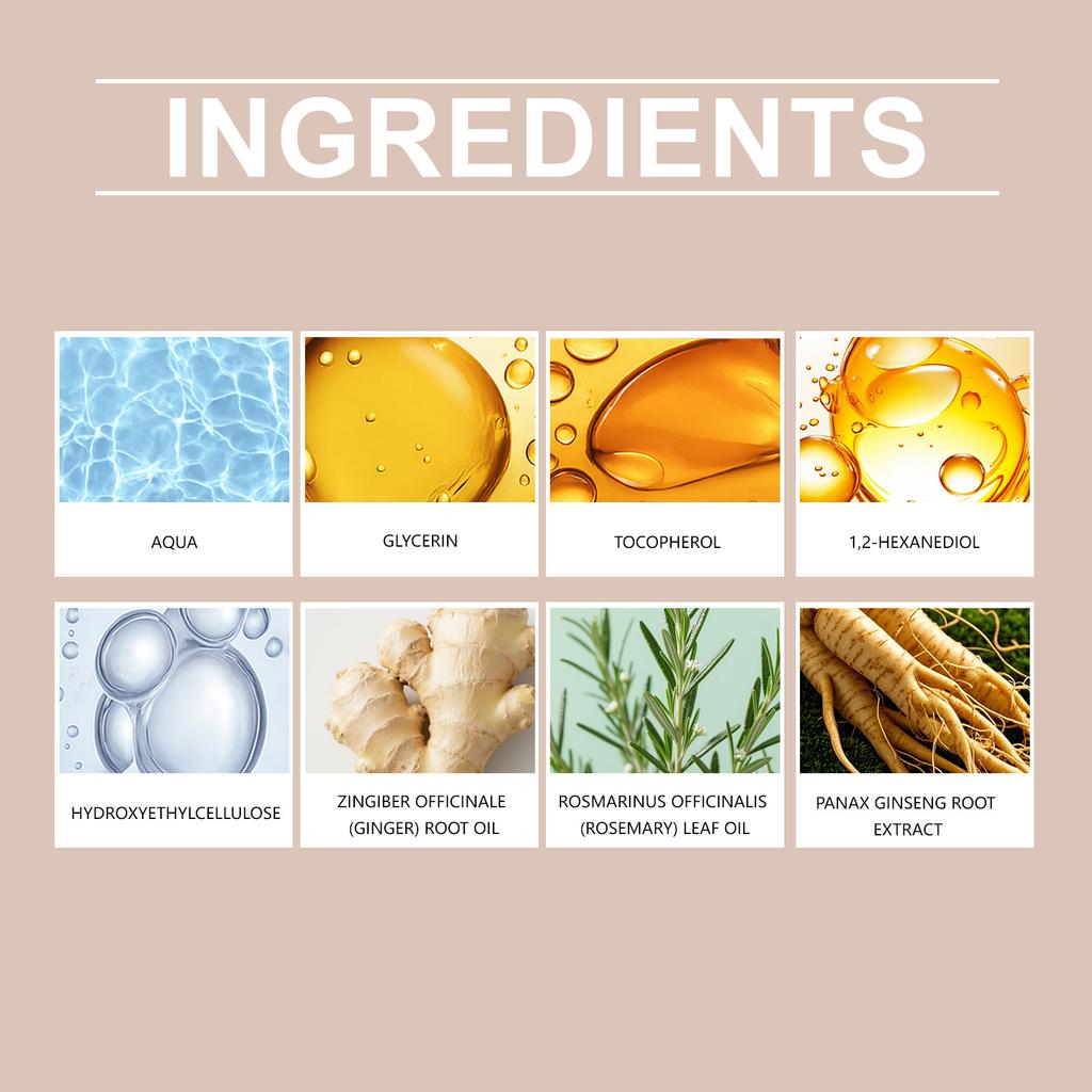 Hair Growth Serum, Strengthening Hair Quality, Reducing Hair Loss, Microneedle Roller Serum Set(5ml*8)