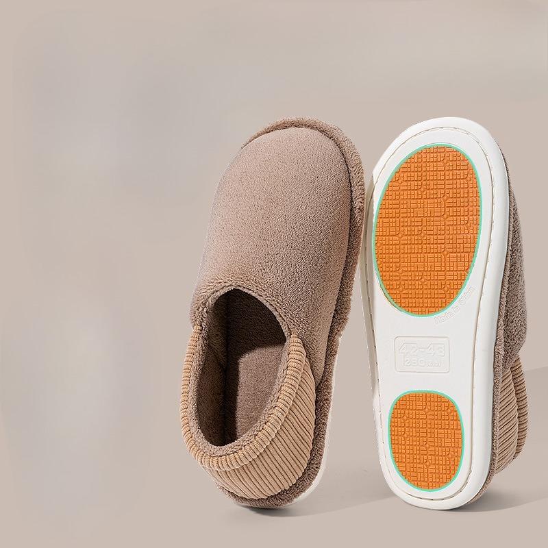 

Бесшумные Нескользящие Тапочки, Домашние Теплые Мешки и Хлопковые Туфли для Помещений Fits 43-44 кофейный