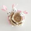 Miniature Easter Bunny Basket Reusable Multipurpose Easter Decorative Storage Basket for Home Bedroom Holiday Festival Decor