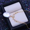 LSOOYH Natural Freshwater 12-16mm Big Baroque Pearl Necklaces Classic Gold Color Pendant Birthday Gifts For Women