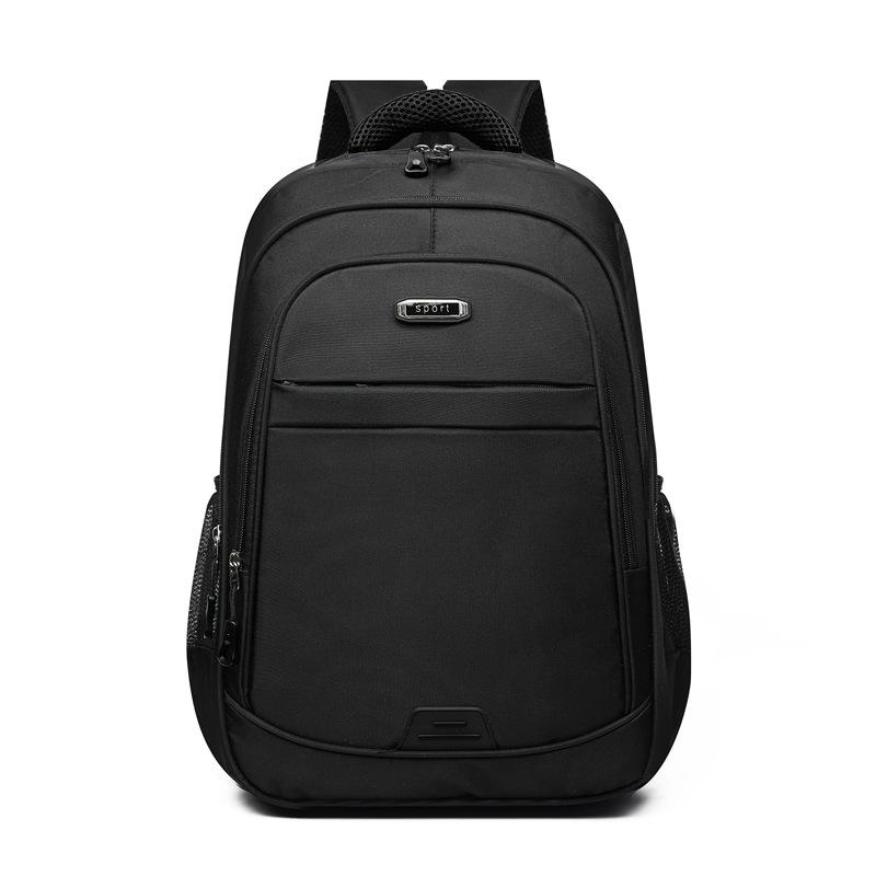 Men's large-capacity backpack, junior high school college student casual schoolbag, simple travel computer backpack