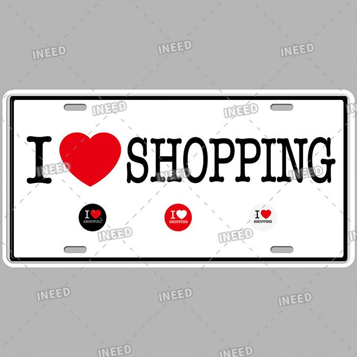 INEED Vintage Wall Decor Car License France Newyork USA Flag Metal Plate Garage Car Number Metal Signs Motor Decorative Tin Sign