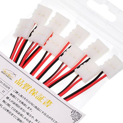 

Boo Boo Material LED Tape Connector SMD 2835 Exclusive 8mm Width No Soldering Required Easy Installation Single Color 10 Piece Set