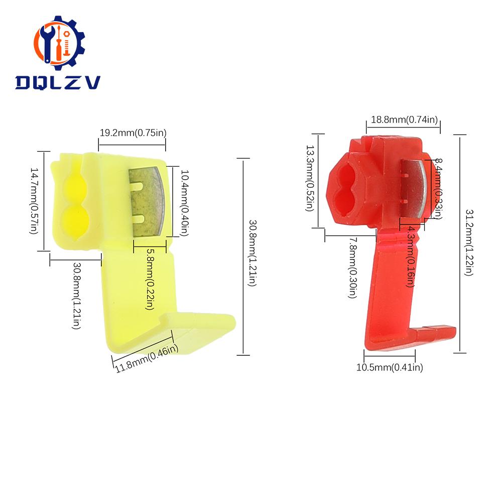 Wire Cable Connectors Scotch Lock Electric Quick Splice Terminals Crimp Non Destructive Without Breaking Line AWG 22-18