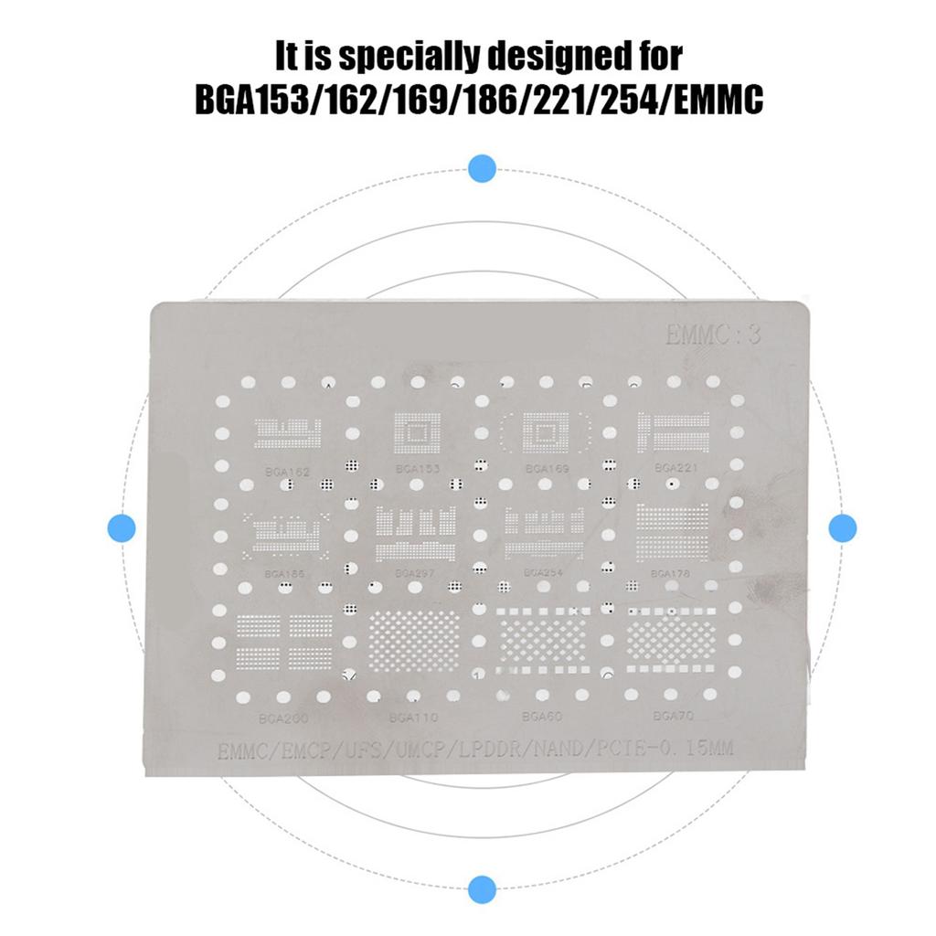 6 In1 Universelle Netzschablonen Vorlagen Für BGA153162169186221254EMMC