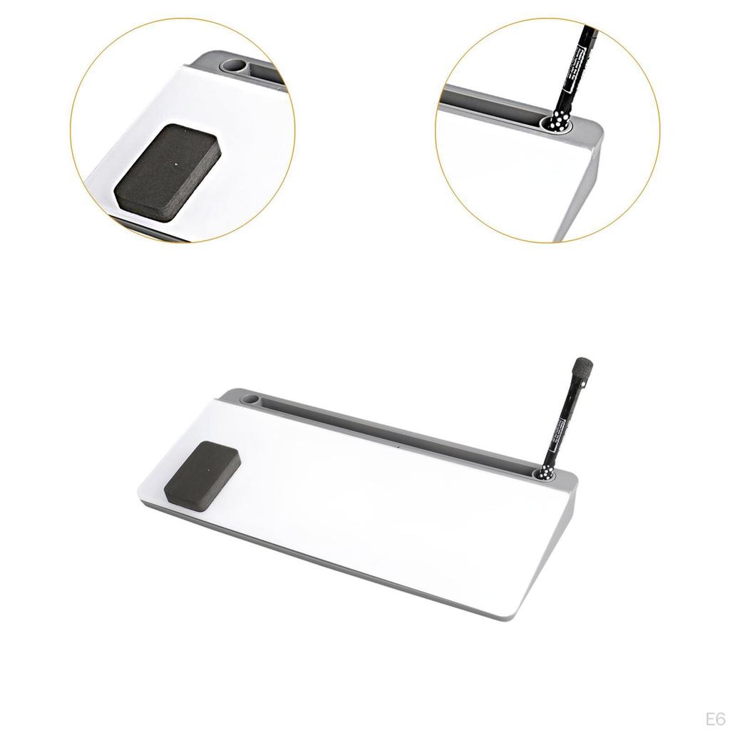 Glass Desk Whiteboard ,Desk Organizer, Desktop with Drawer, Dry Erase White Board ,Computer Keyboard