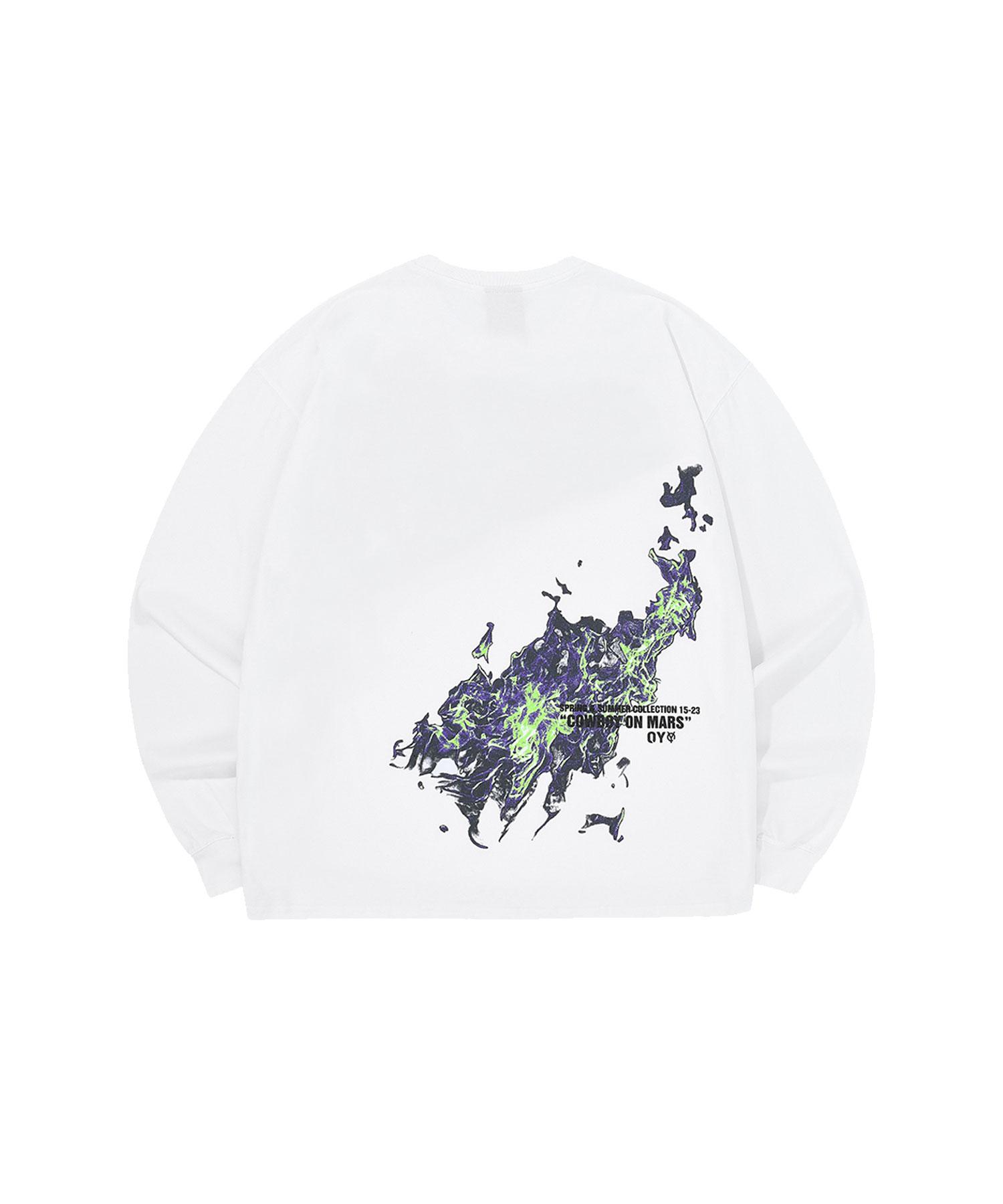 Oy Blaze Logo Long Sleeve - White White/1Size