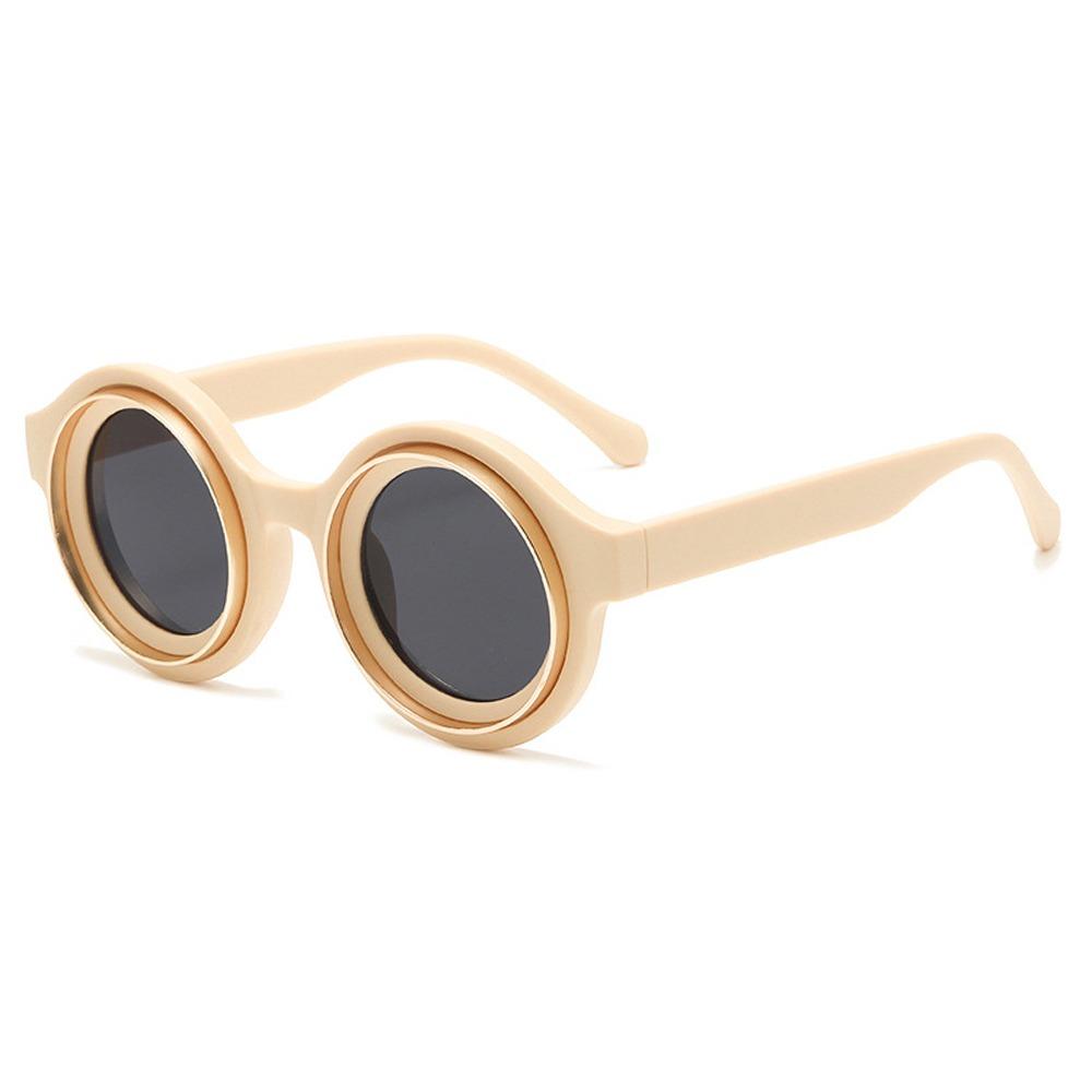 Módní Retro Kulaté Sluneční Brýle Vintage Street Sluneční Brýle Hip Hop Cool Punkové Stíny pro Muže