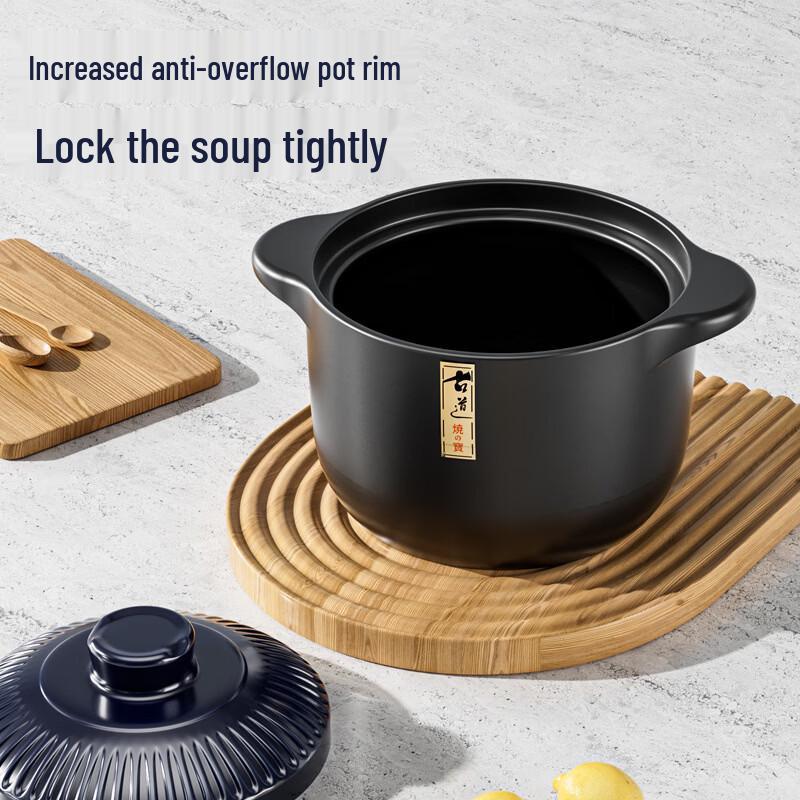 WUHE 3,3L Japanischer Glasierter Tontopf
