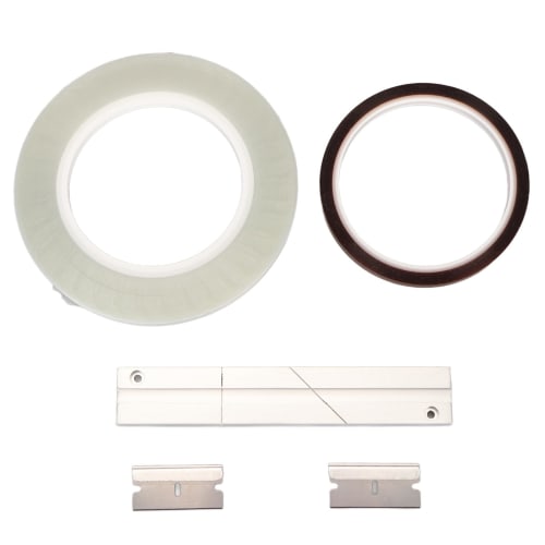 Splicing Block Kit, 1/4" 10" Aluminum Tape Splicing Set for Revoxsonido Opening Reel-to-Reel Cassettes, Includes 1 Roll of Splicing Tape and Leader Ta