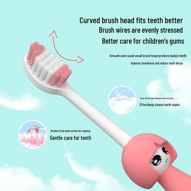 Mike Kids' Toothbrush: Soft Bristle, Curved, Portable, for Ages 6-12, Gum Protection, Two-Pack