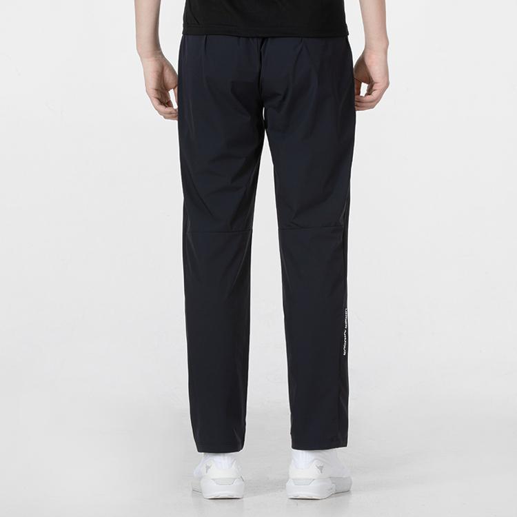 Under Armour Gradient Reflective Logo Jacket Letter Print Woven Sports Long Pants Casual Sports Suit Men suit Black 22600401-001+22500706-001