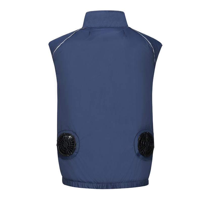 Unisex Sleeveless Cooling Workwear with Fan for Summer Heatstroke Prevention