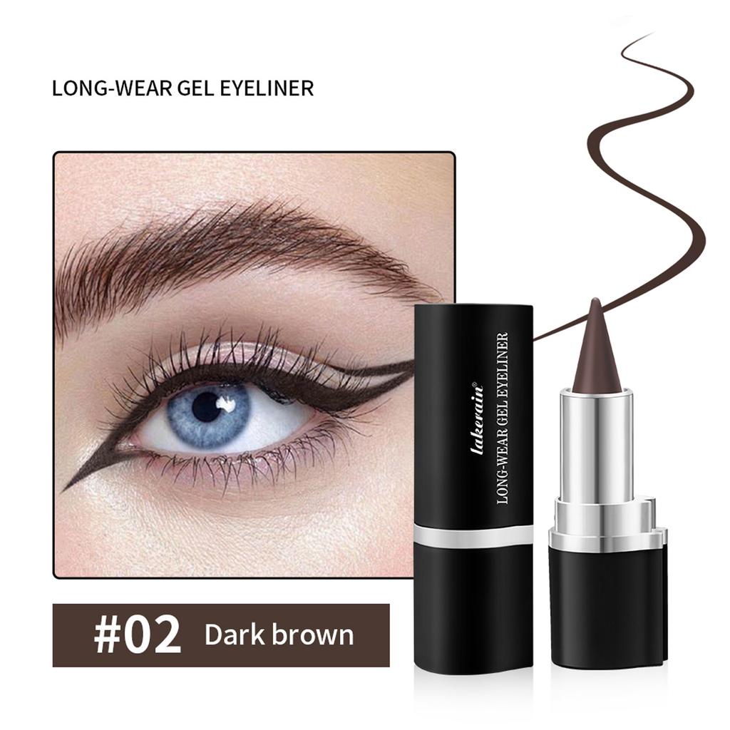 2Pcs Matte Gel Eyeliner Stick Waterproof Smudgeproof Smooth Creamy Long Wear Eye Liner Crayon
