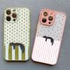 Lovely Pattern Striped Cartoon Cat Phone Case For iPhone 13 Mini 12 11 Pro Max 17 16 15 14 Pro Max Plus XR XS X 16 Plus Covers
