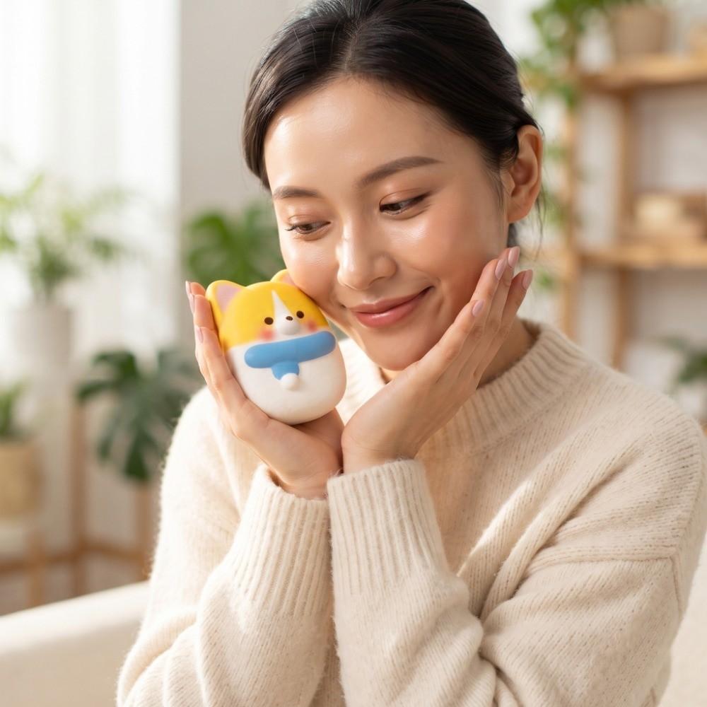 Slow Rebound Squeeze Toys PU Fidget Toy Sensory Toy Cartoon Dog Squishy Toy Gift Giving
