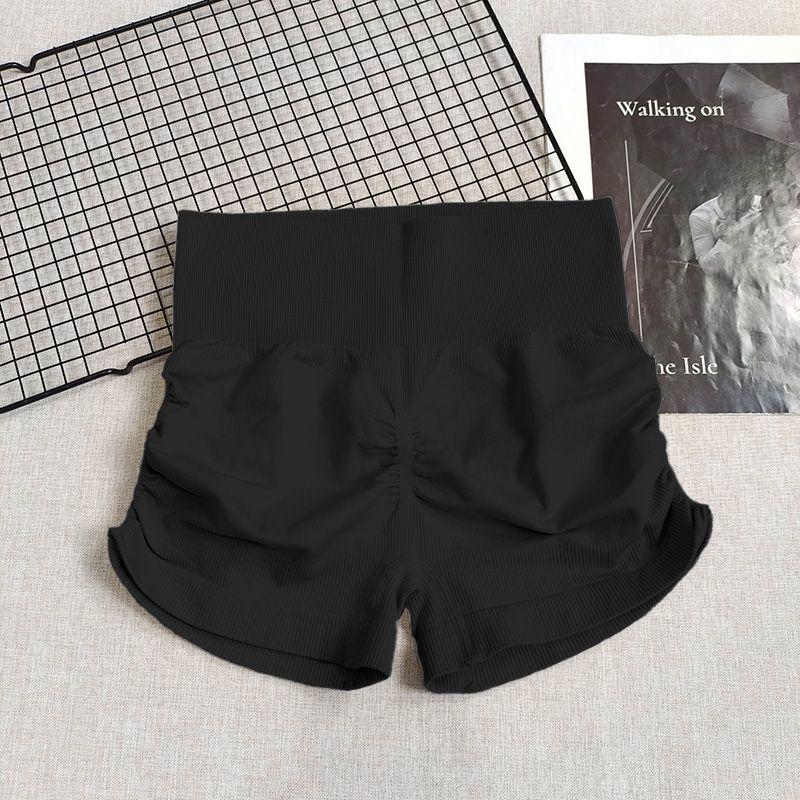 High-Waist Tummy Control Peach Butt Yoga Shorts - Quick-Dry, Breathable, Sweat-Absorbent Fitness Wear.