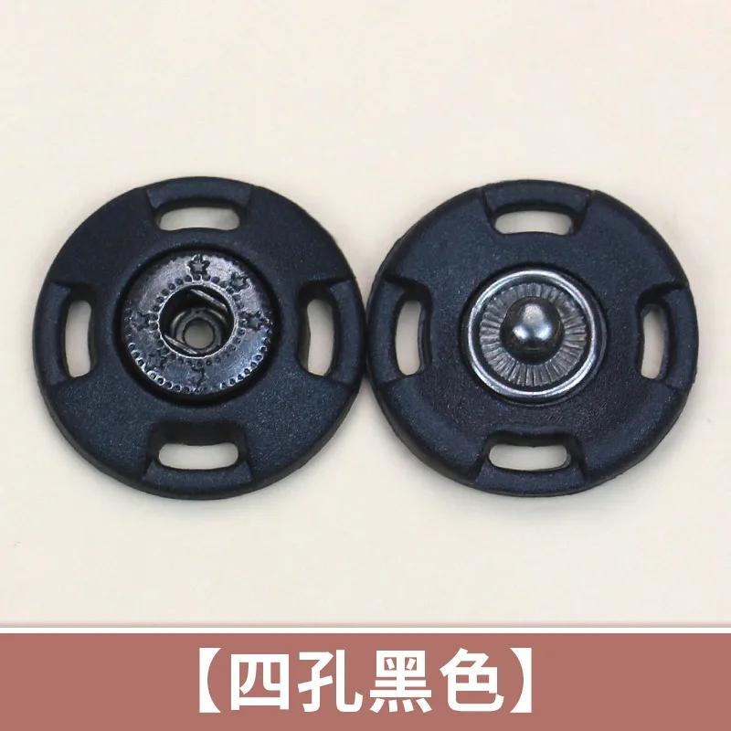 10pcs Round Plastic Snap Button Shirt Cardigan Invisible Concealed Buttons Clothes Accessories